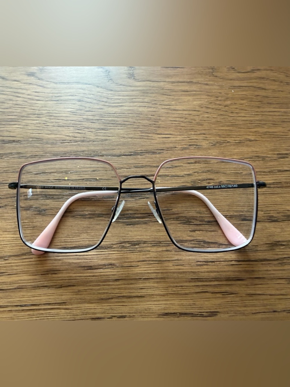 Any Wolf 4746 col. 0 pink/black women metal oversized eyeglass